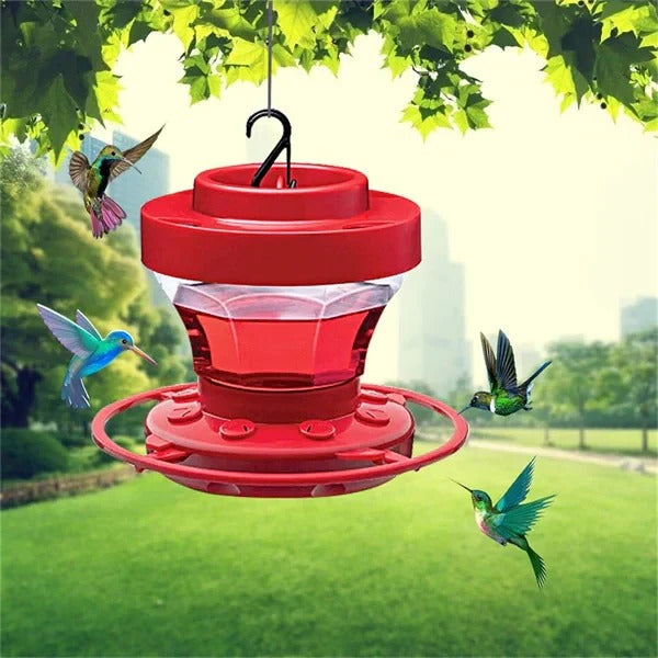 Vibrant 16oz Hummingbird Feeder with Ant Shield & No-Spill Design