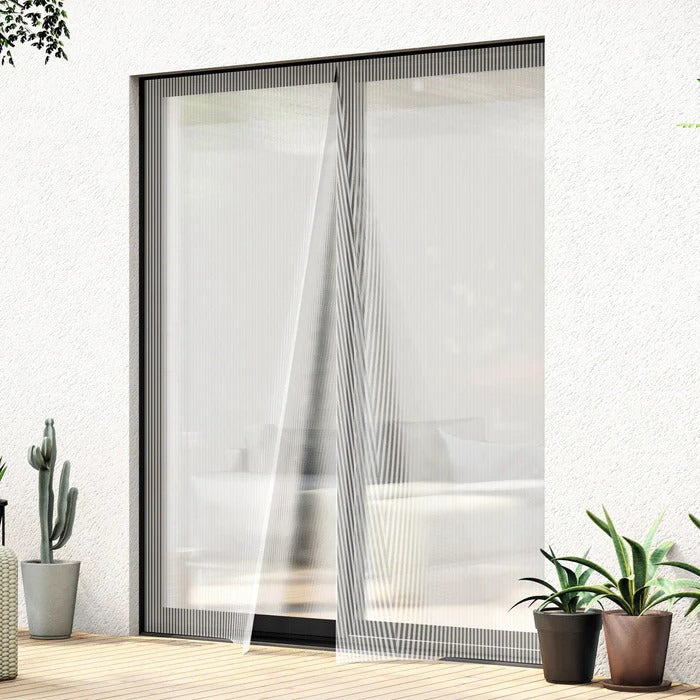 Insect-Blocking Magnetic Screen Door