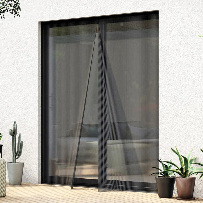 Insect-Blocking Magnetic Screen Door