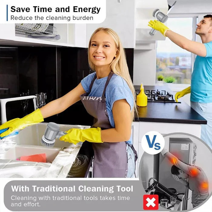 Compact Power Scrubber for Deep Cleaning