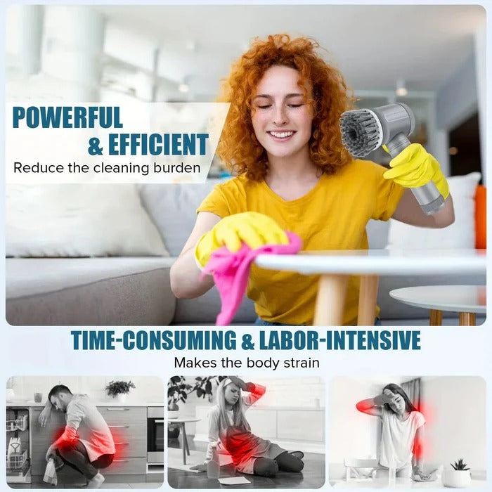 Compact Power Scrubber for Deep Cleaning