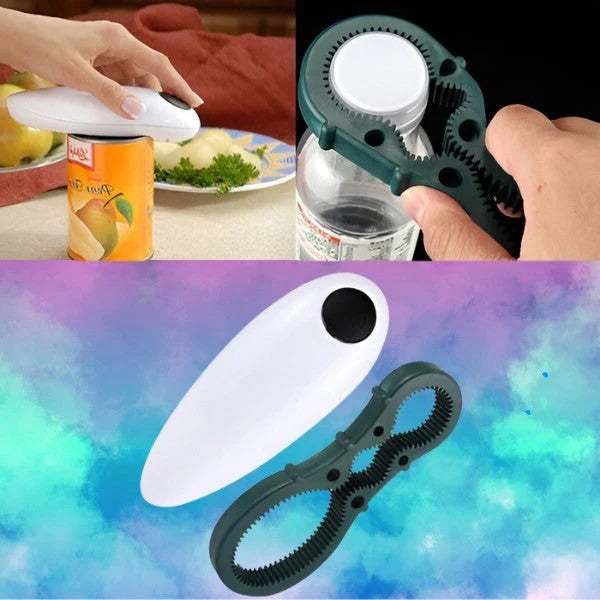 Smart One-Touch Can and Bottle Opener for Easy Kitchen Use