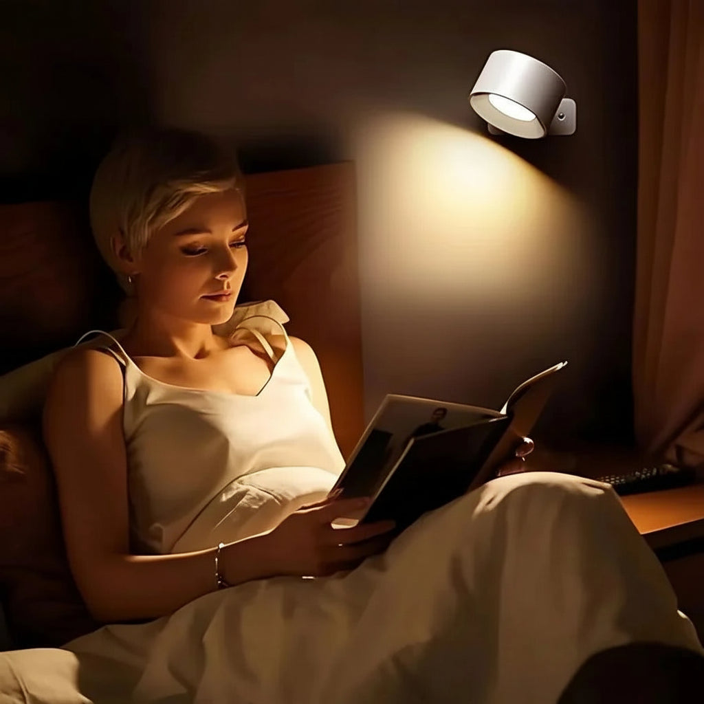 Portable LED Wall Lamp with Magnetic Mount and Adjustable Settings