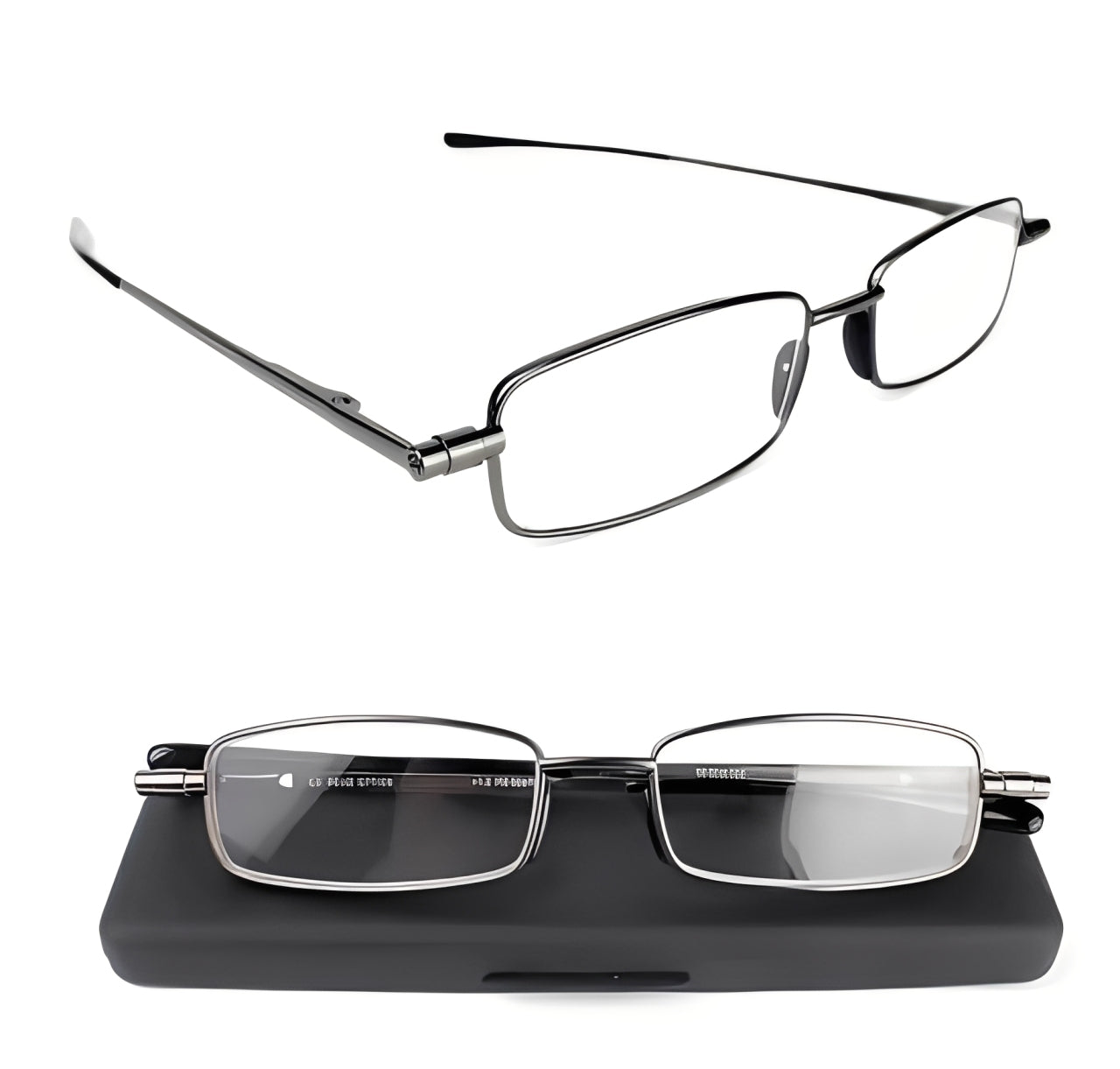 Ultra-Slim Portable Reading Glasses with Easy-Fold Design