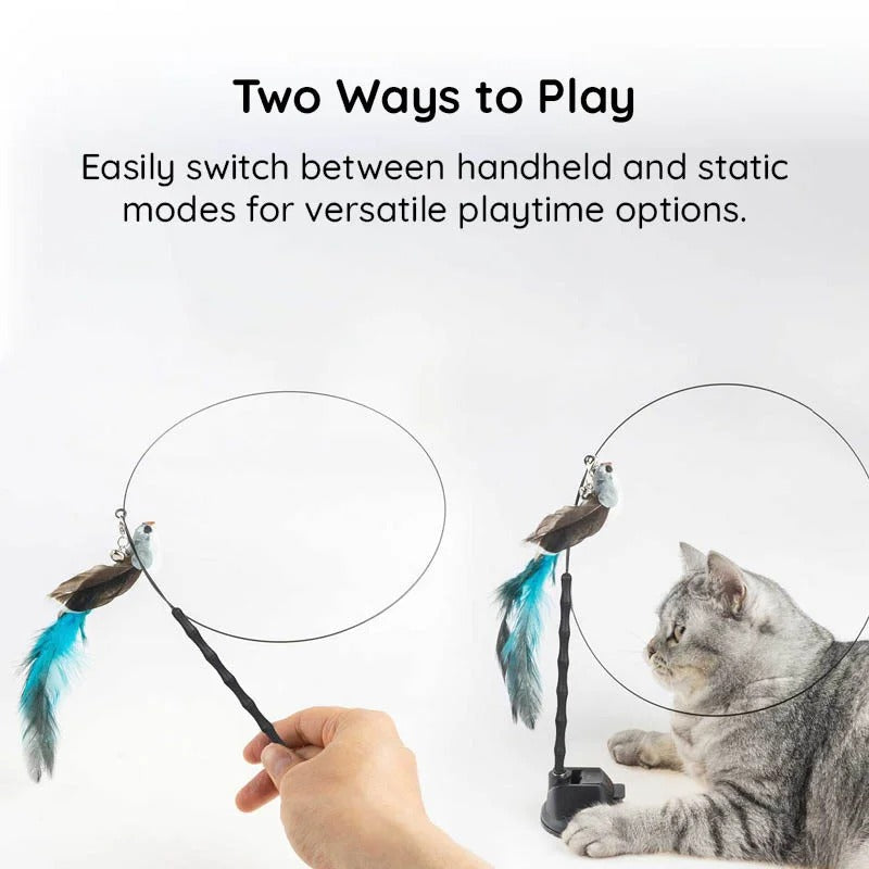 Engaging Bird Mimic Toy Set for Playful Cats