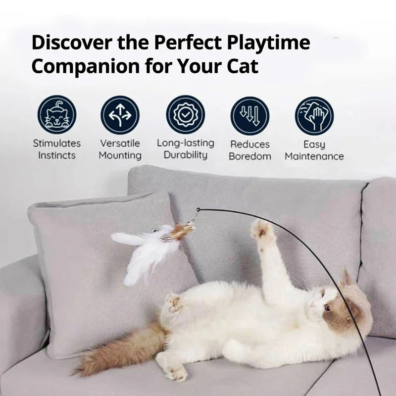 Engaging Bird Mimic Toy Set for Playful Cats
