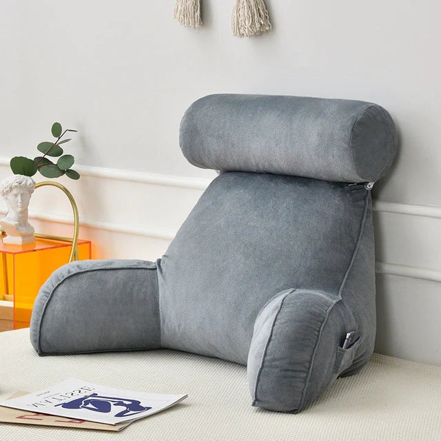 Ultimate Support Reading Pillow with Armrests for Cozy Relaxation