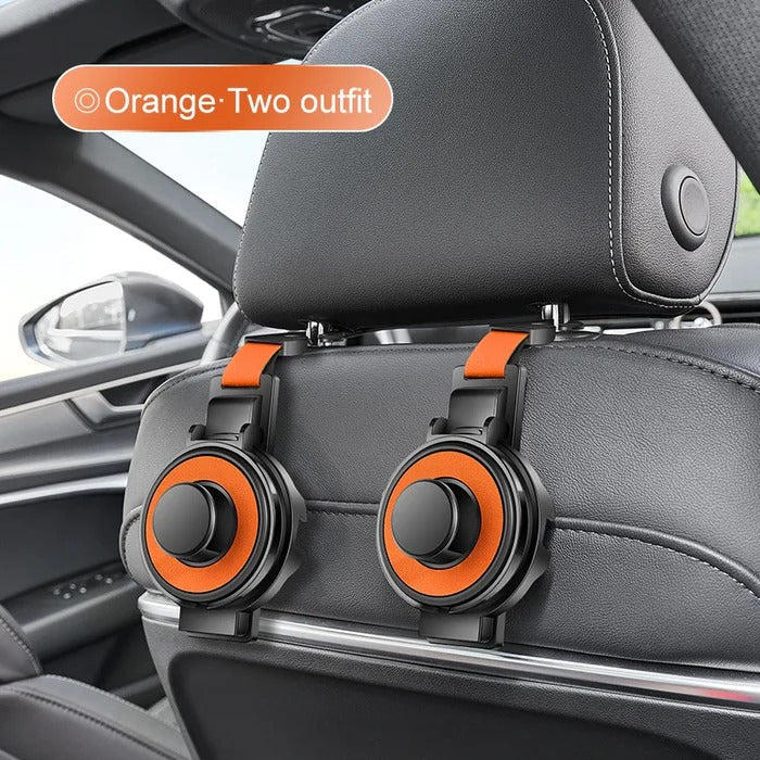 Multi-Functional Headrest Organizer with Drink and Phone Holder