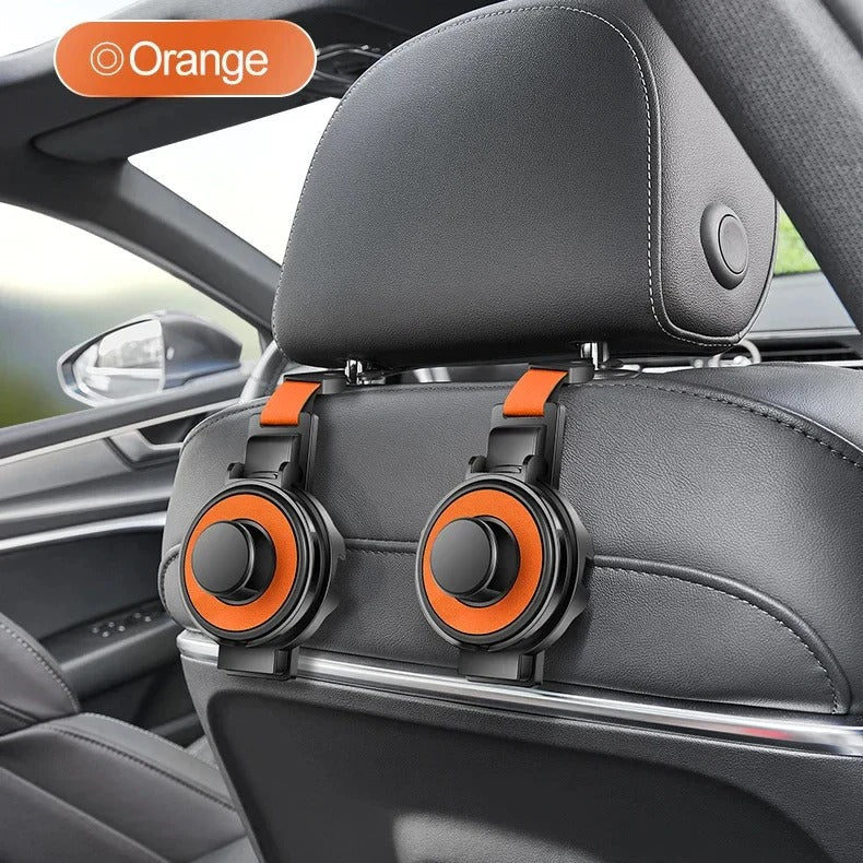 Multi-Functional Headrest Organizer with Drink and Phone Holder