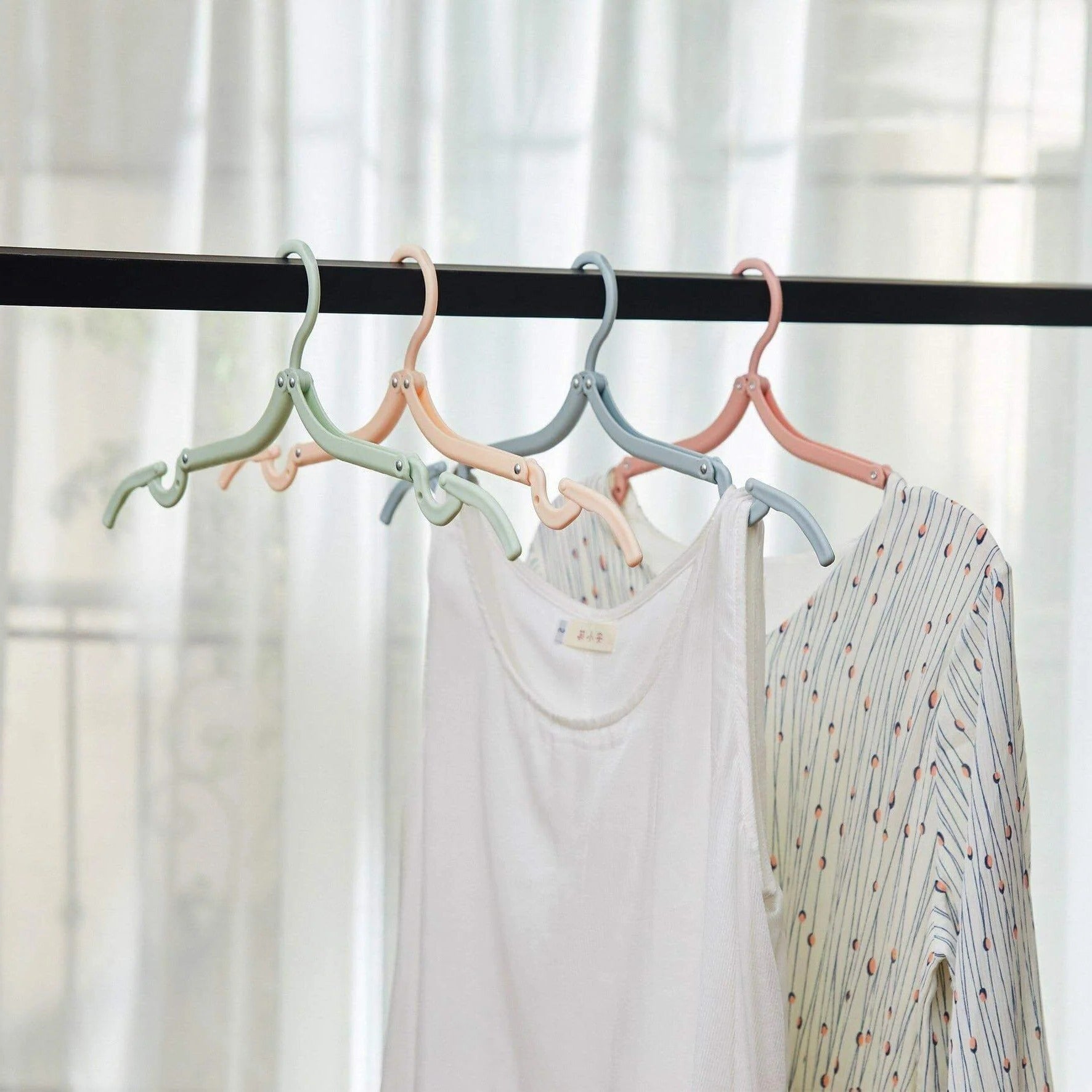 Portable Collapsible Garment Hanger for Travel