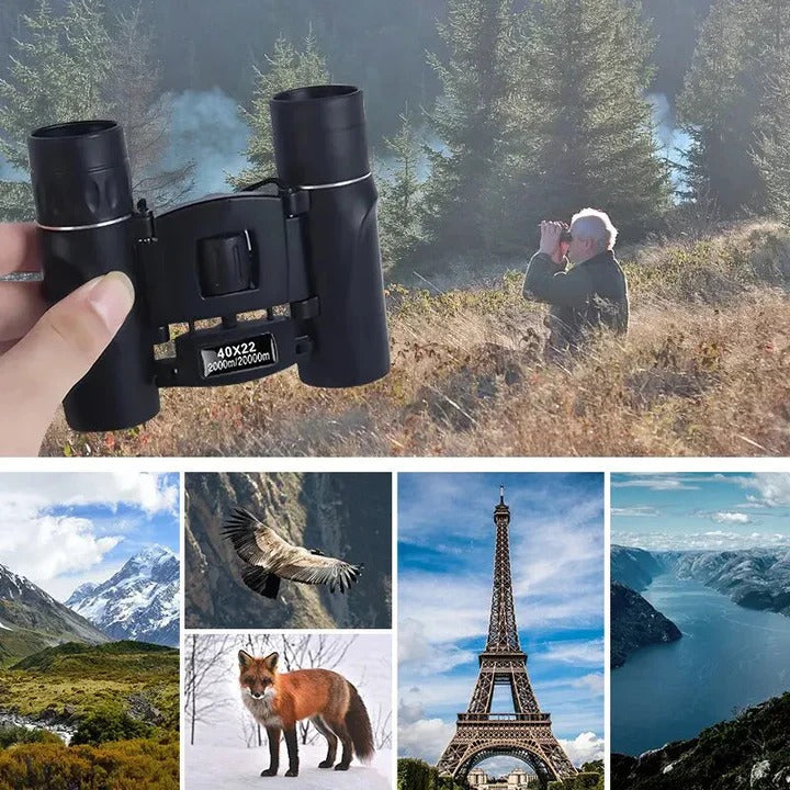 Compact 40x22 Outdoor Binoculars for Wildlife and Sports