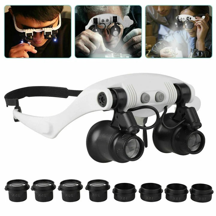 Hands-Free LED Magnifier for Precision Crafting