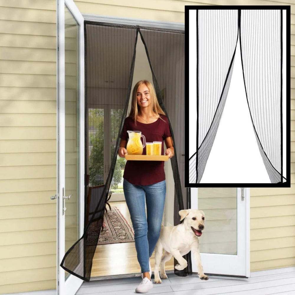 Easy-Access Magnetic Insect Barrier for Doors