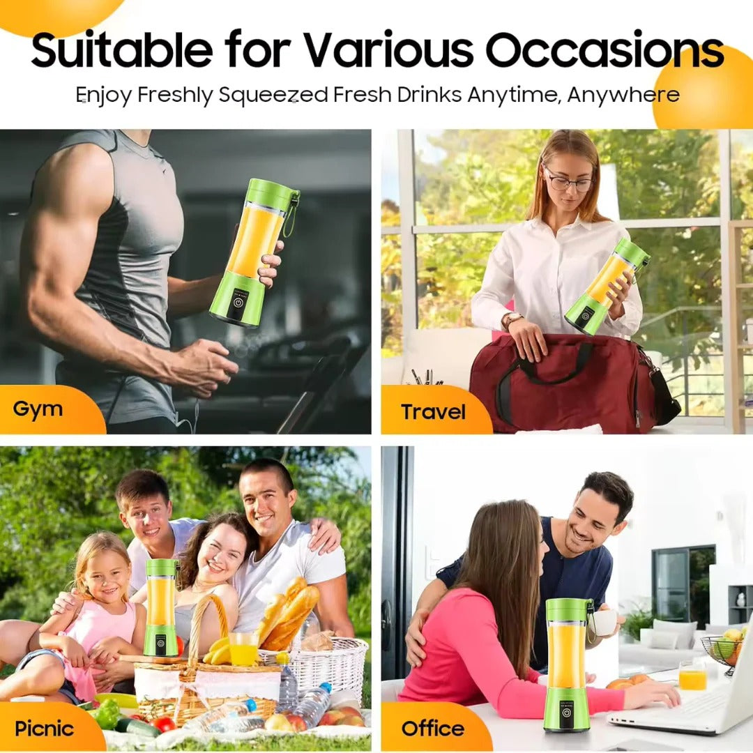 Portable Mini Juicer Blender – Electric Fruit Mixer