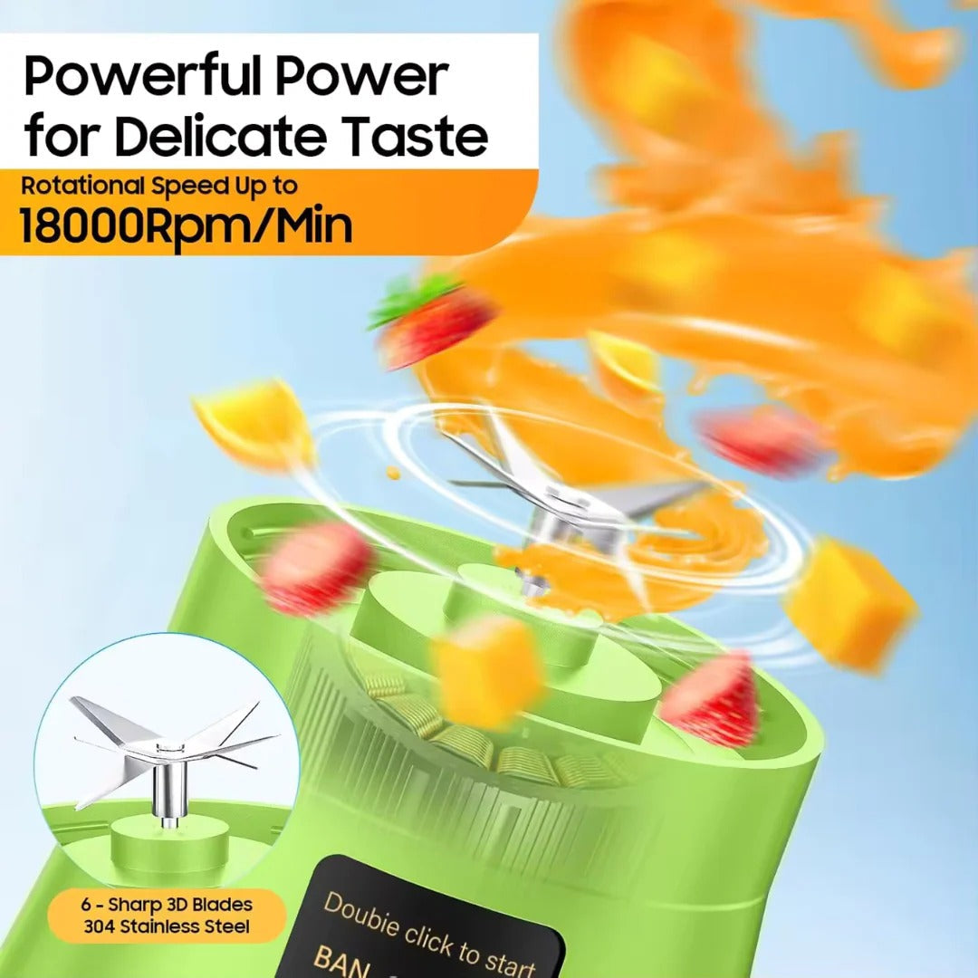 Portable Mini Juicer Blender – Electric Fruit Mixer