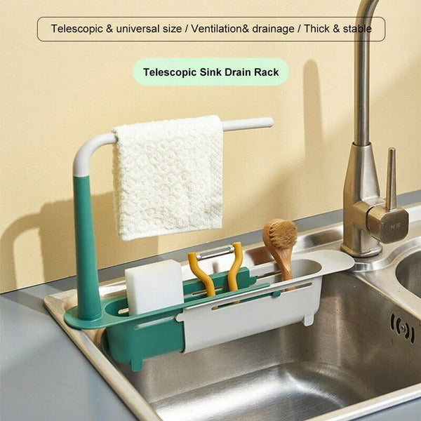 Adjustable Kitchen Sink Storage Solution