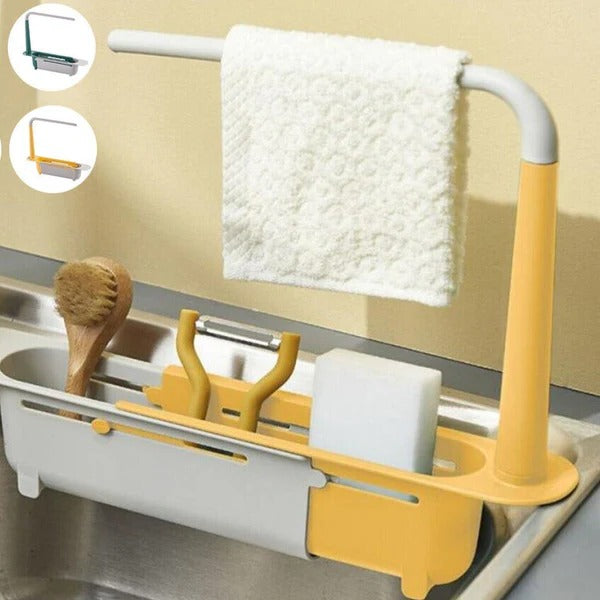 Adjustable Kitchen Sink Storage Solution
