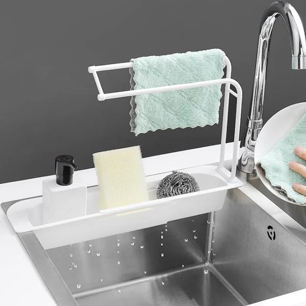 Adjustable Kitchen Sink Storage Solution