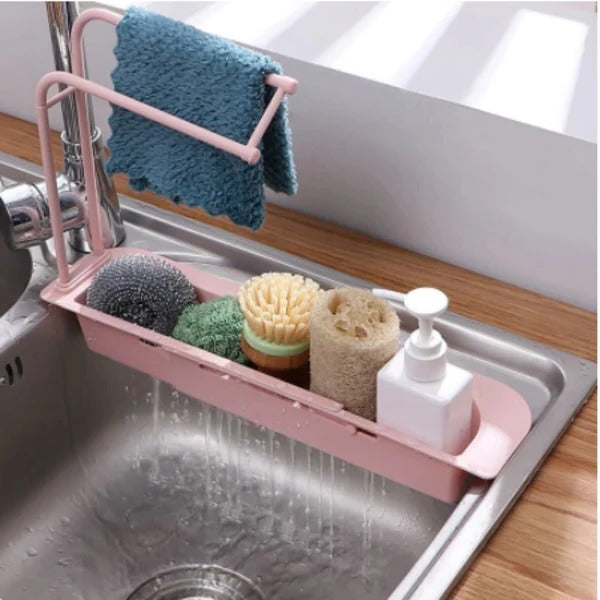 Adjustable Kitchen Sink Storage Solution