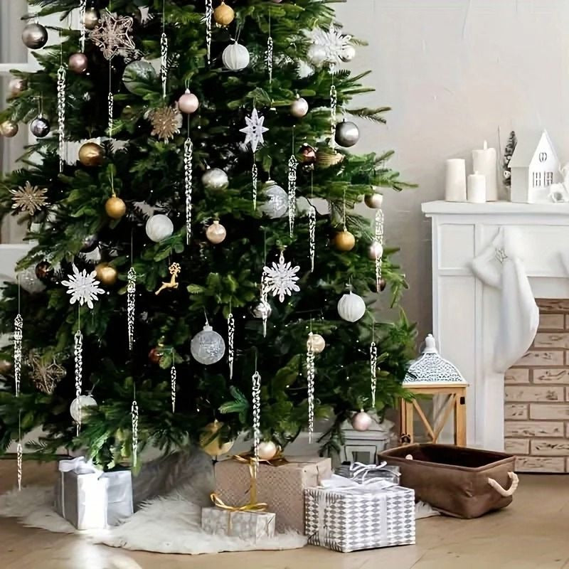 Set of Icicle Decorations