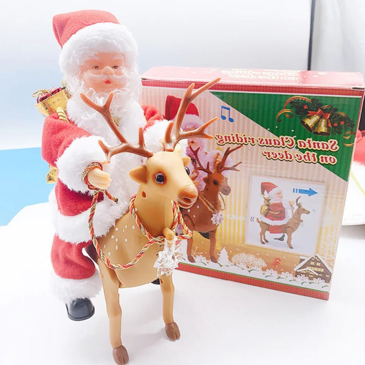 Animated Santa Climber Holiday Decoration