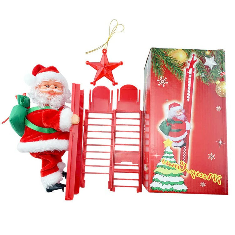Animated Santa Climber Holiday Decoration