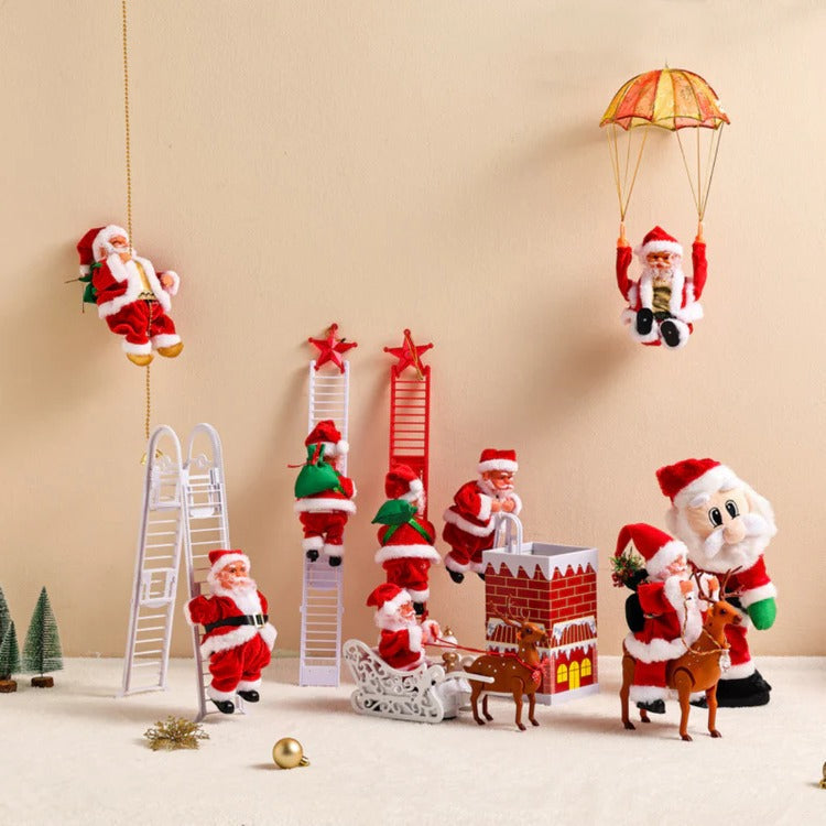 Animated Santa Climber Holiday Decoration