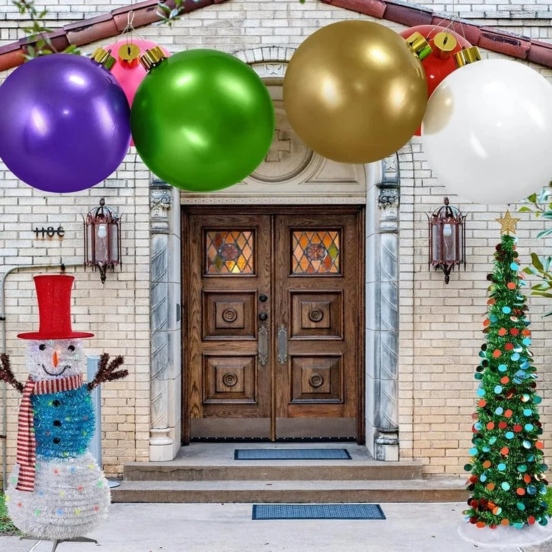 Festive Inflatable Ball Decoration for Holiday Celebrations