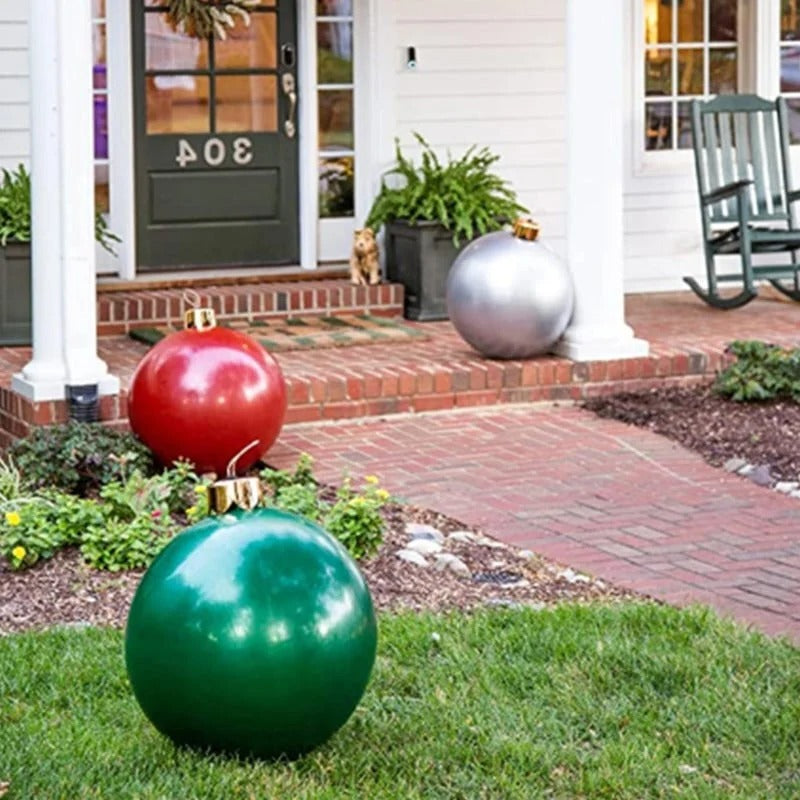 Festive Inflatable Ball Decoration for Holiday Celebrations