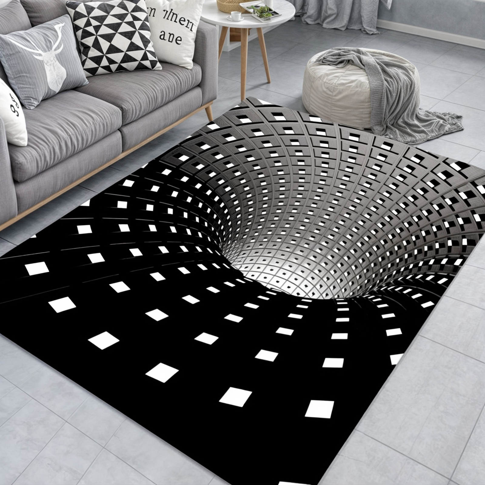 Dynamic 3D Illusion Floor Mat | Artistic Entryway Decor