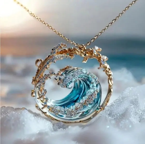 Seaside Serenity Pendant Necklace - Stylish Ocean-Inspired Jewelry