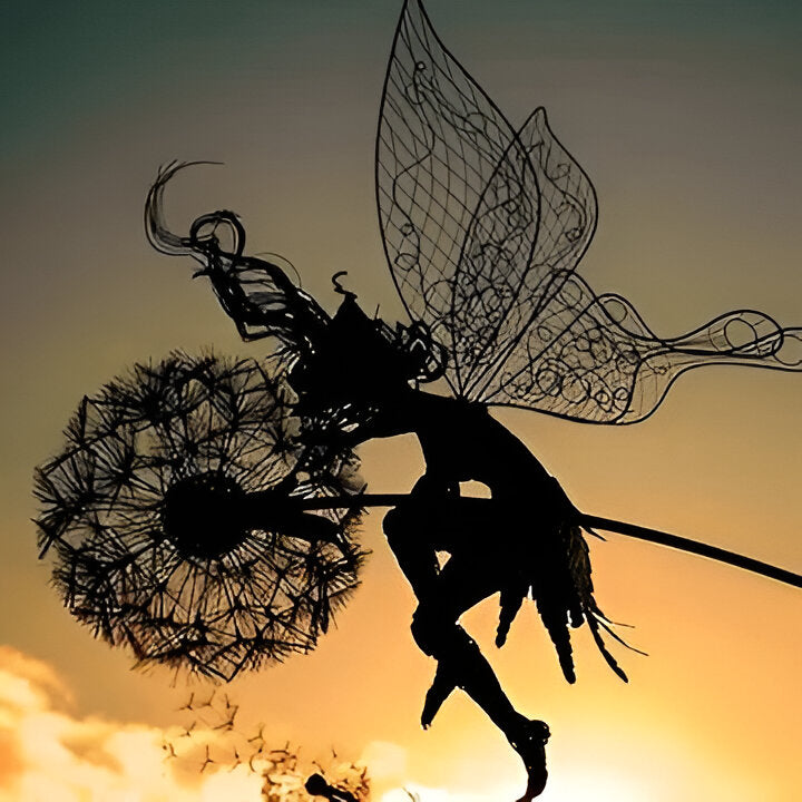 Whimsical Metal Garden Fairies for Enchanting Spaces