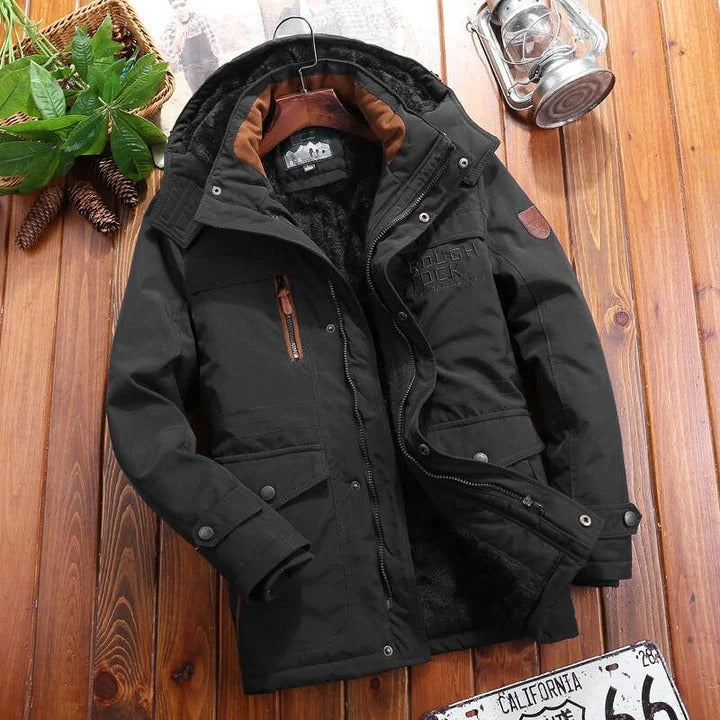Men's Insulated Fleece Jacket with Secure Zipper Pockets