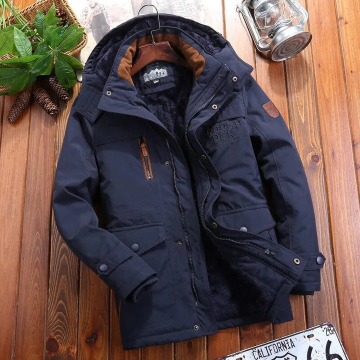 Men's Insulated Fleece Jacket with Secure Zipper Pockets