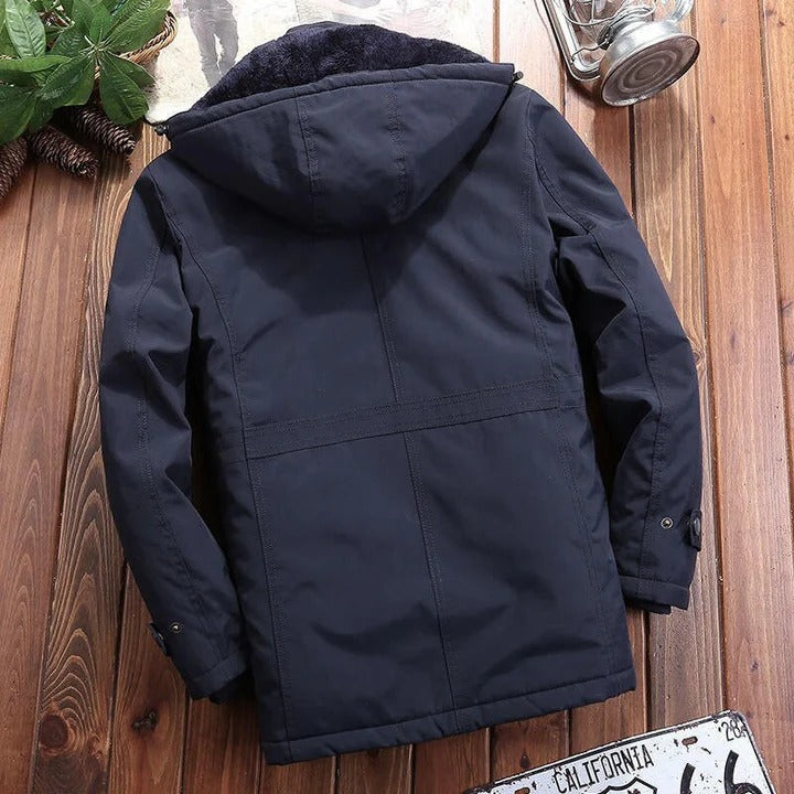 Men's Insulated Fleece Jacket with Secure Zipper Pockets
