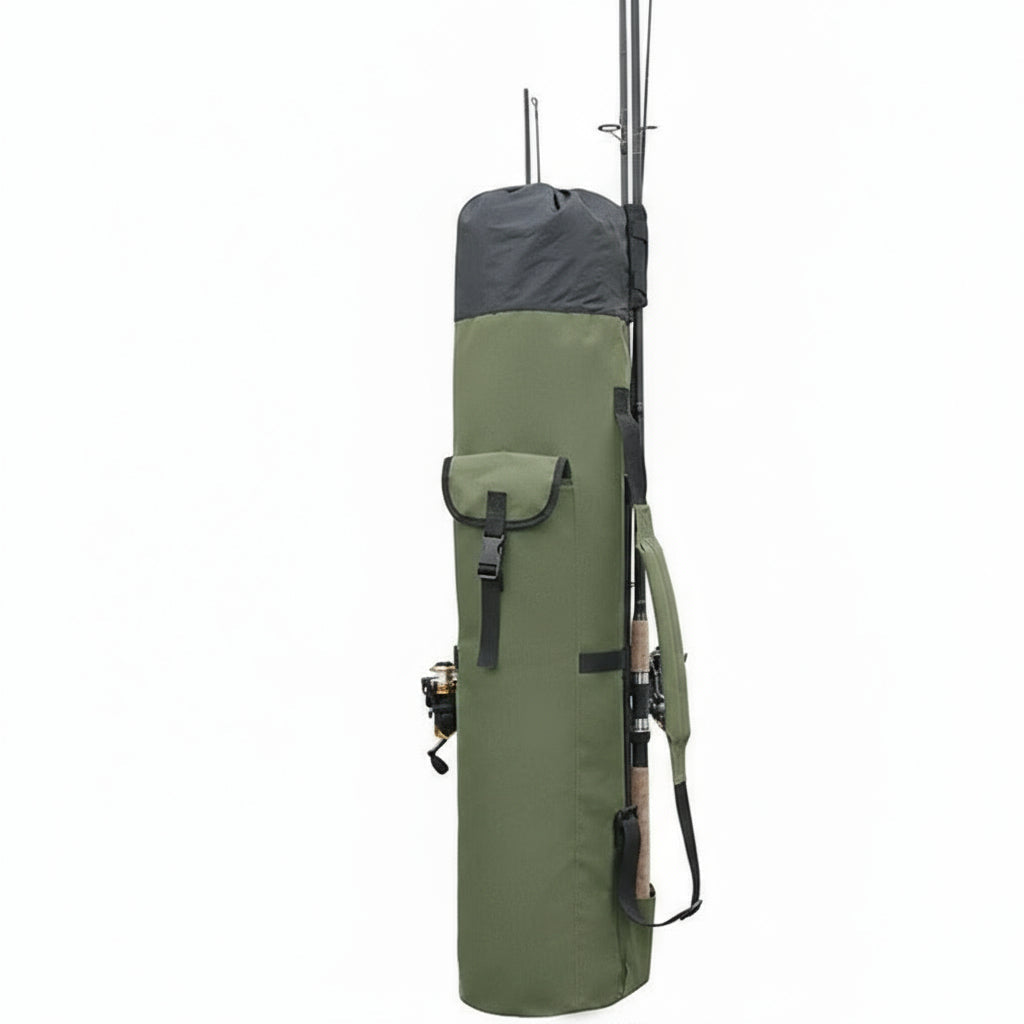 Versatile Outdoor Fishing Equipment Carrier with Storage Pockets