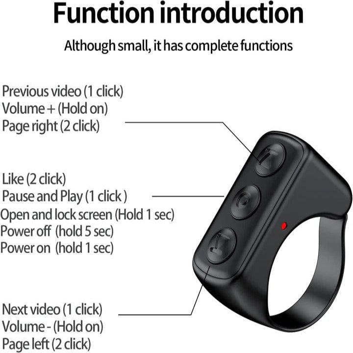 Smart Gesture Ring Remote for Effortless Smartphone Control