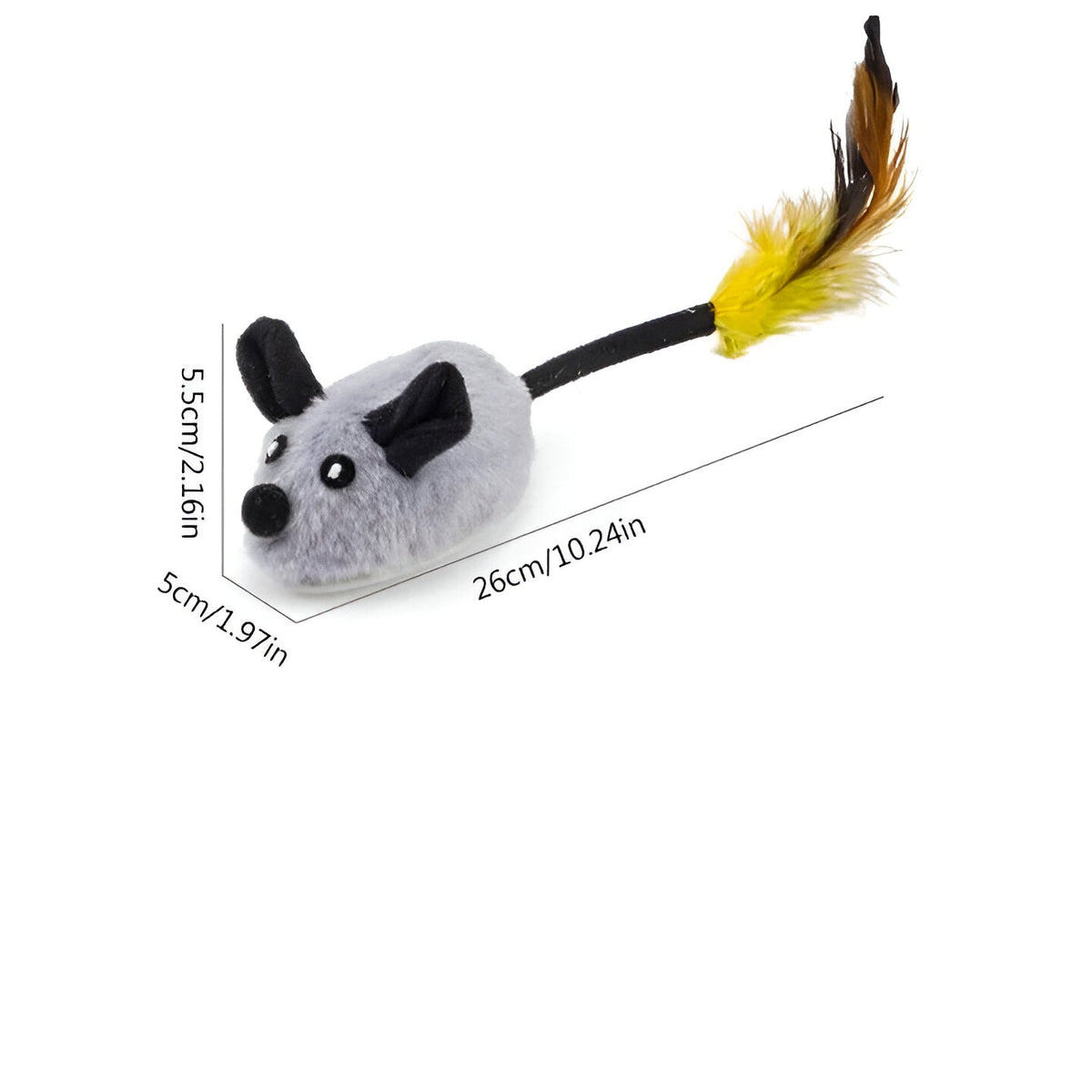Interactive Motion-Triggered Mouse Pet Toy for Cats