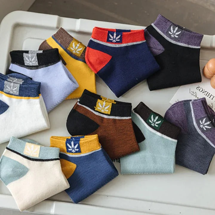 Comfort Fit Ankle Socks for Men - 20 Colorful Pairs