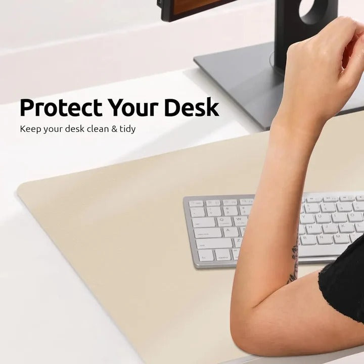 Elegant PU Leather Desk Protector for a Streamlined Workspace