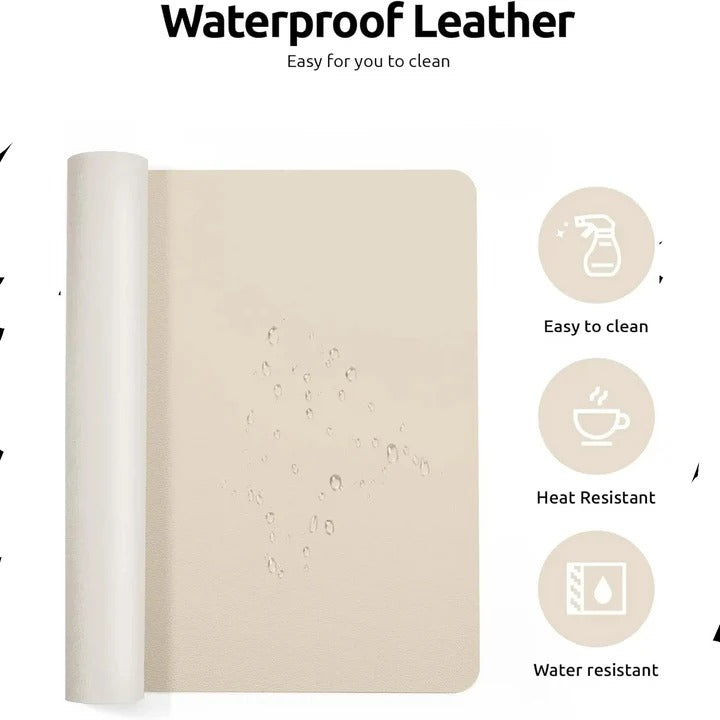 Elegant PU Leather Desk Protector for a Streamlined Workspace