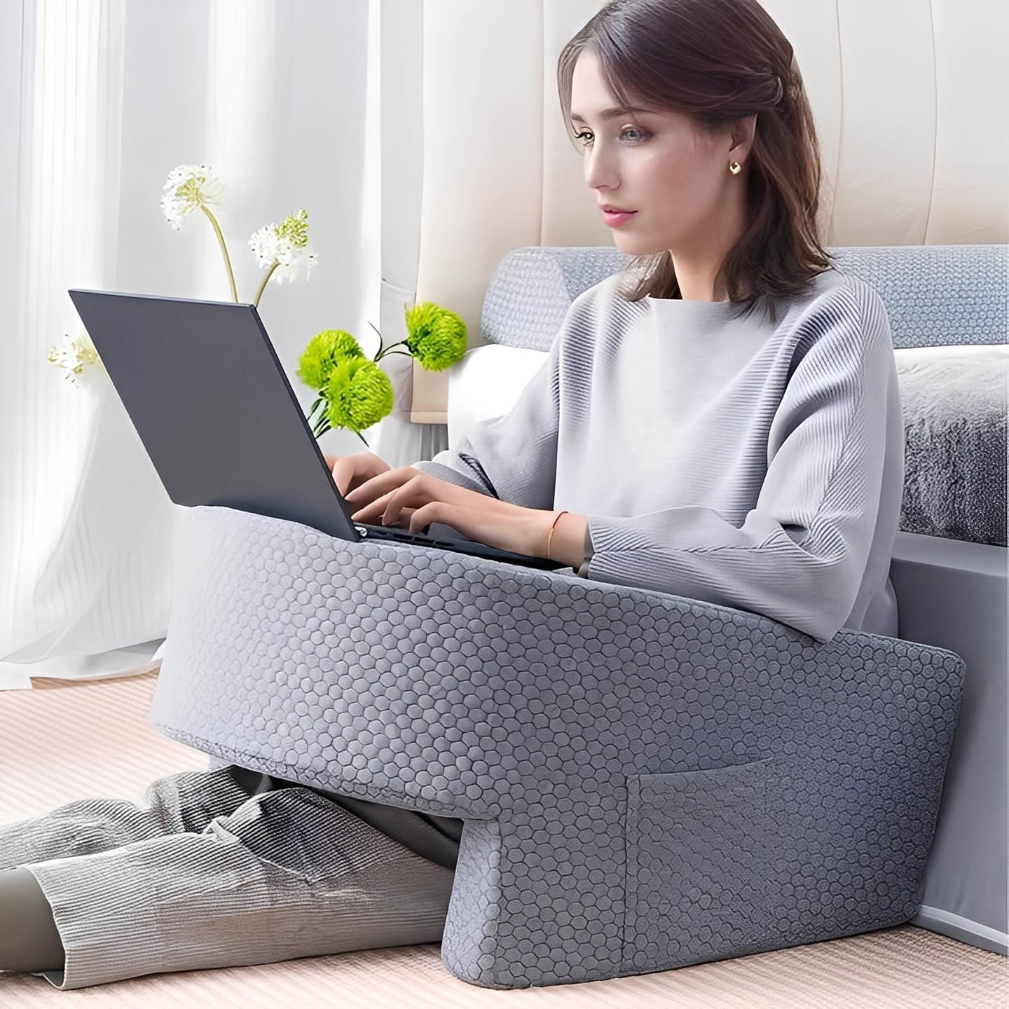 Ultimate Comfort Reading Pillow with Soft Foam and Washable Cover
