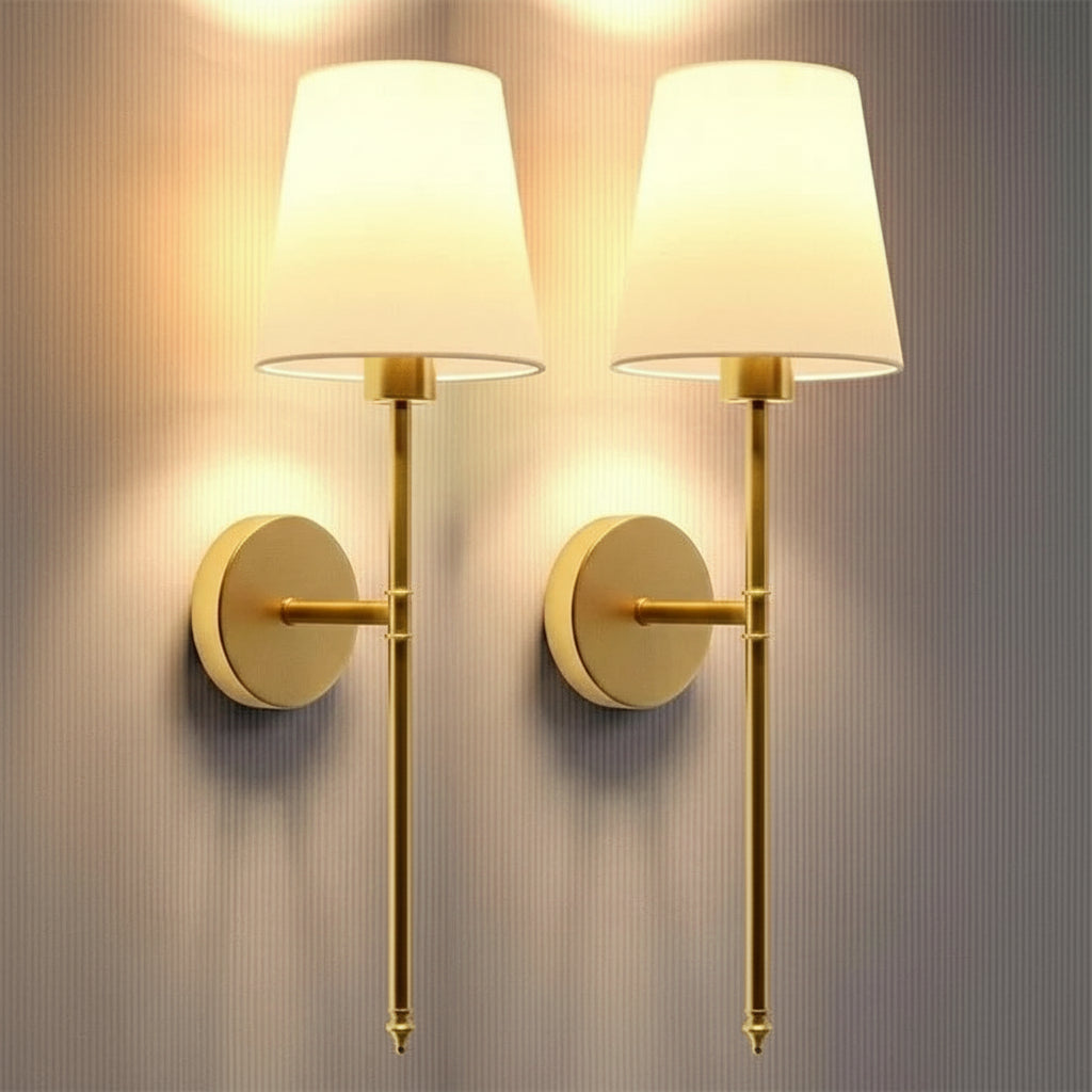 Cordless Wall Light Set with Adjustable Features - 2 Pack