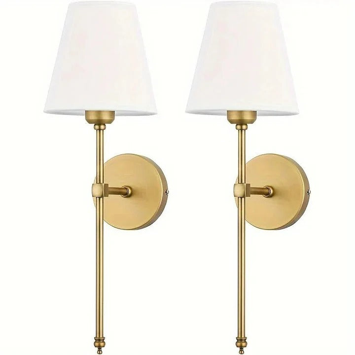 Cordless Wall Light Set with Adjustable Features - 2 Pack
