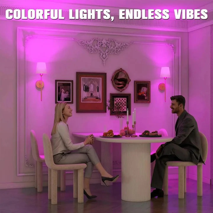 Cordless Wall Light Set with Adjustable Features - 2 Pack
