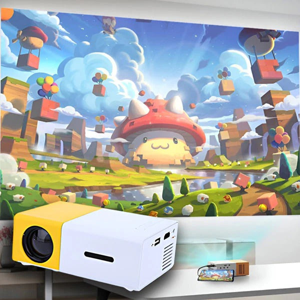 Versatile Mini Projector for Effortless Media Sharing