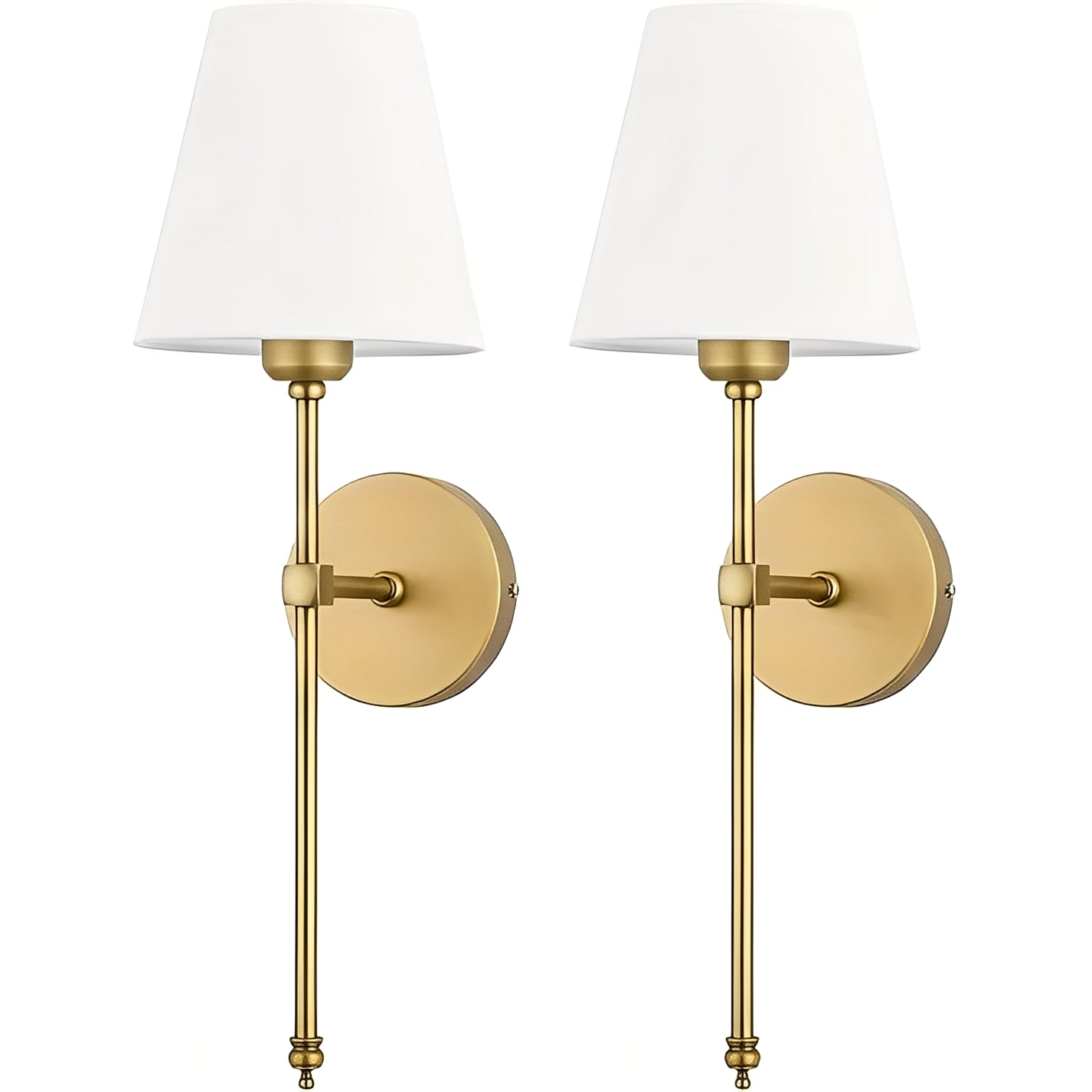 Versatile Wireless Wall Lamps with Customizable Lighting – Set of 2