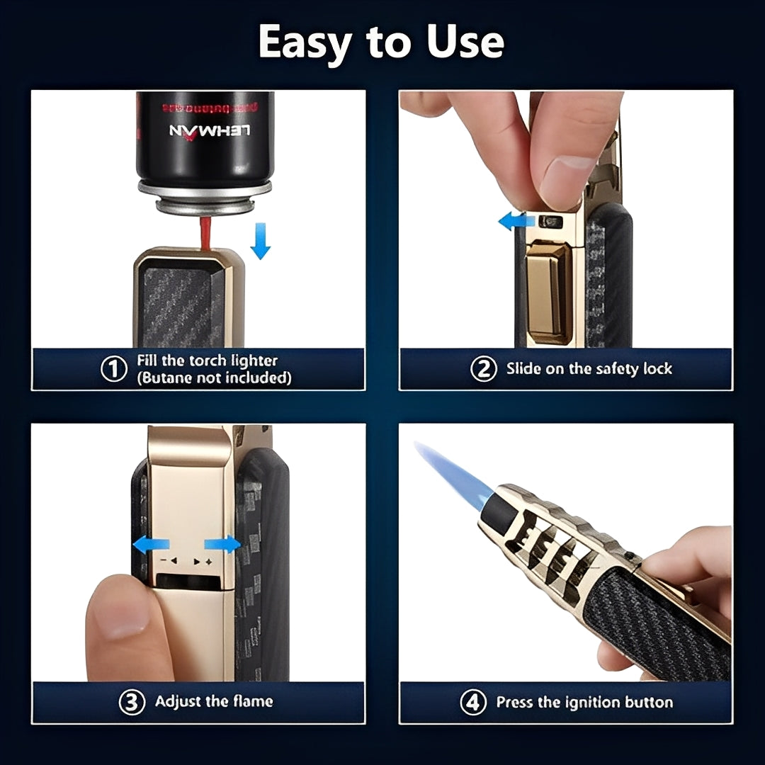 Versatile Culinary Torch Lighter for Gourmet Cooking