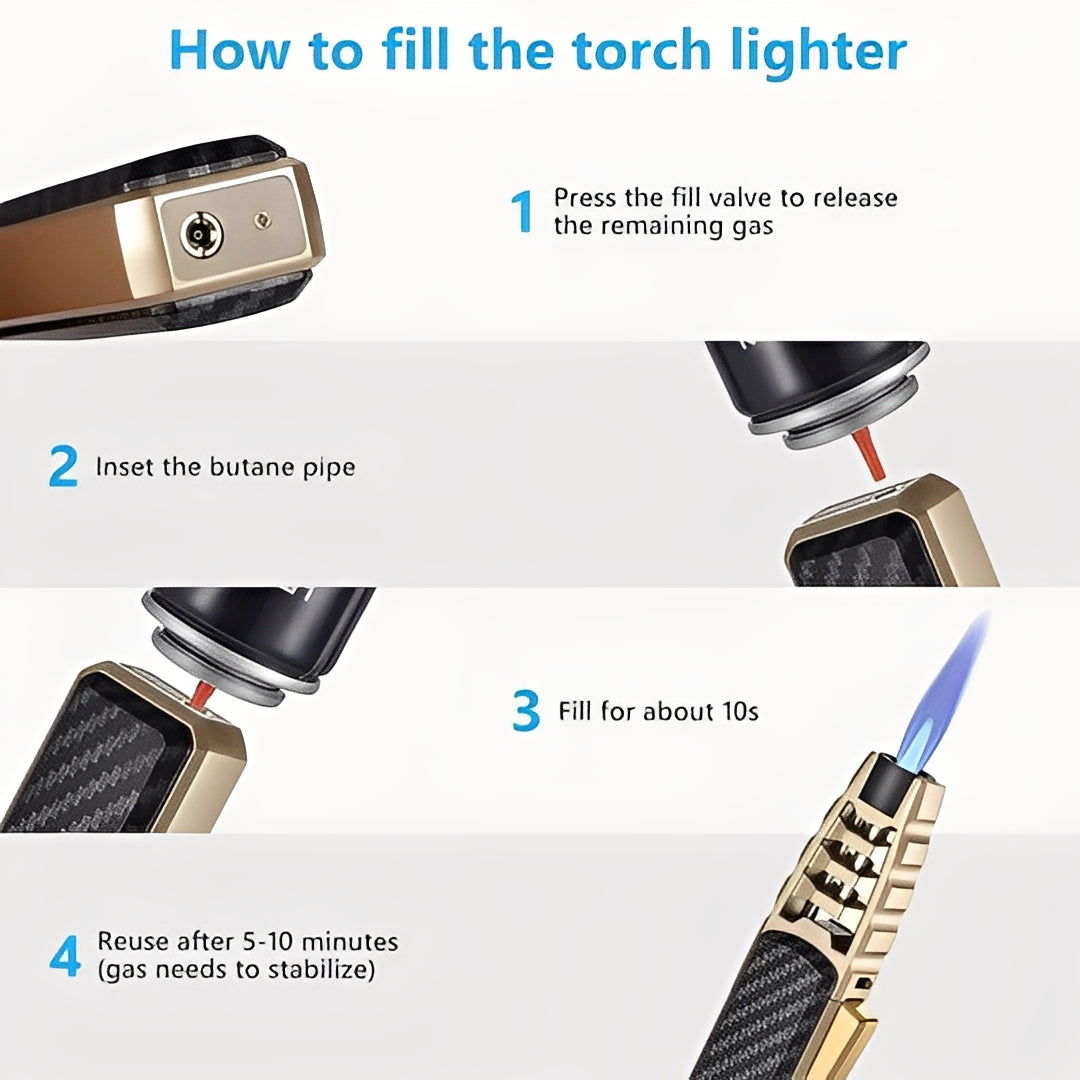 Versatile Culinary Torch Lighter for Gourmet Cooking