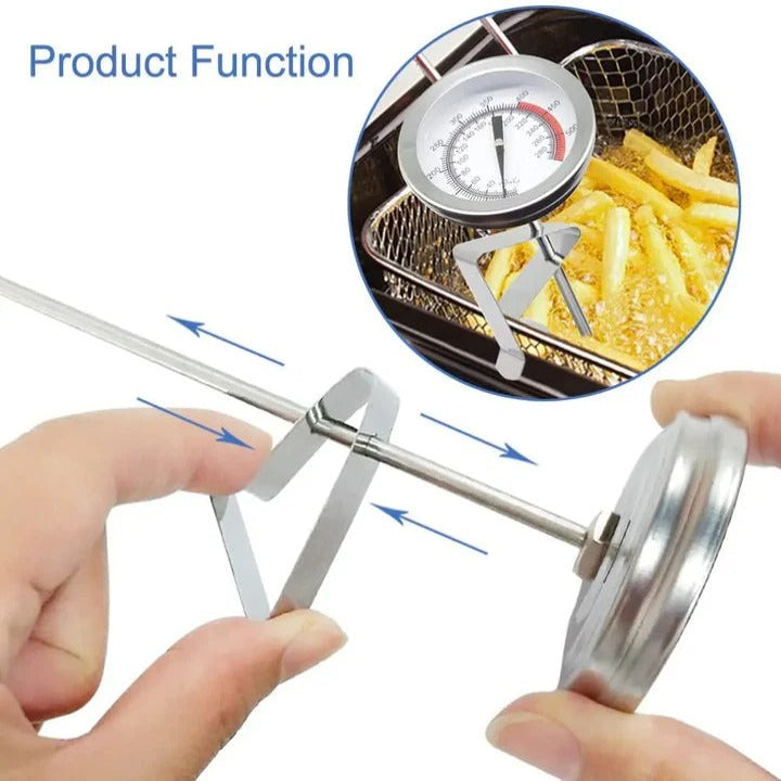 Precision Cooking Thermometer with 15-Inch Stainless Steel Probe